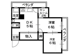中井ハイツ【208号室】の間取り