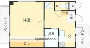 コラウーペ八島【301号室】の間取り