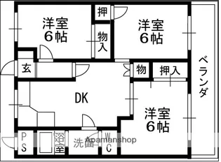 ローズハイツ【303号室】の間取り