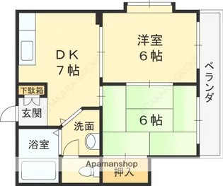 ヴィオス9【1階】の間取り