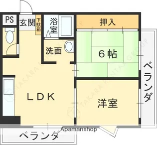 ハイム21【403号室】の間取り