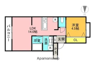 マンション東岡【2階】の間取り