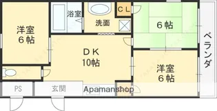 大阪府高槻市東五百住町3丁目【マンション】の間取り