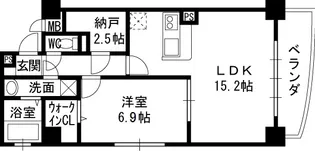 アンリシェール【4階】の間取り