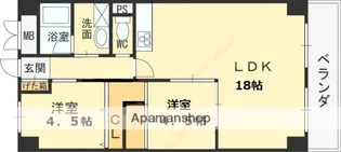 ファミール守口【11階】の間取り