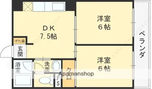 三幸ハイツ【102号室】の間取り