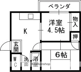 シャンティ池田【3階】の間取り