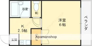 サンティール太子橋駅前【401号室】の間取り