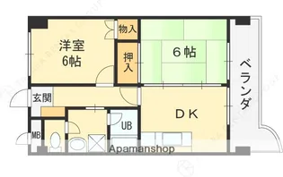 アペックスハイム守口【4階】の間取り