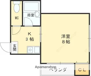 ピノルース高瀬【401号室】の間取り