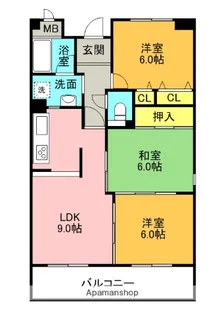ノースコート【1階】の間取り