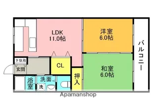 NO1香里ニューハイツ【1階】の間取り