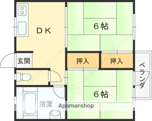 青葉ハイツ【3階】の間取り