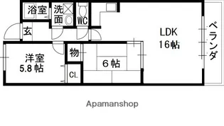 リアライズ高槻【7階】の間取り