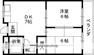 グローリーハイツ森田【2階】の間取り