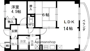ドリーム菊水【702号室】の間取り