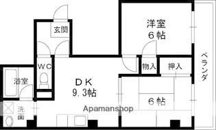 アダチイエム【402号室】の間取り