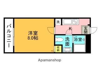 大阪府枚方市岡山手町【マンション】の間取り