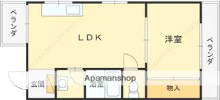メゾンドリュウ鶴見【2階】の間取り