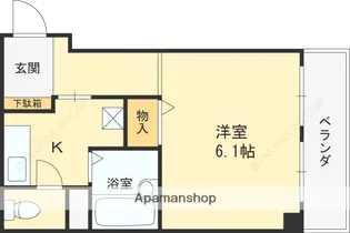 夙川ハイツAIOI【1階】の間取り