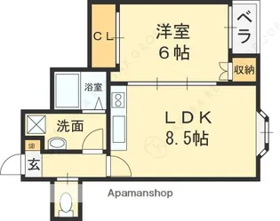 ニューシビックハイム【3階】の間取り