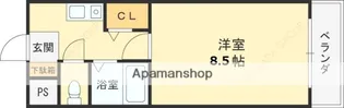 大阪府高槻市出丸町【マンション】の間取り