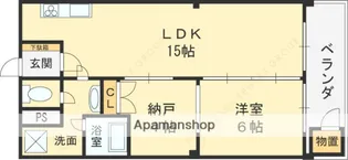 新森小路コーポ【7階】の間取り