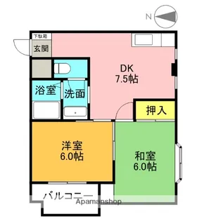 WESTヒルズ神田【4階】の間取り