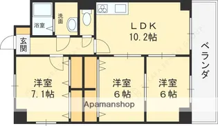 エムズコートソフィーナ【603号室】の間取り