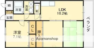 エムズコートソフィーナ【705号室】の間取り
