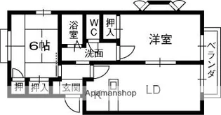 泉美ハイツ【107号室】の間取り