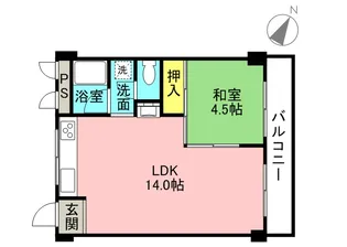 上田ビル【4階】の間取り