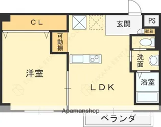 ラムール守口【704号室】の間取り