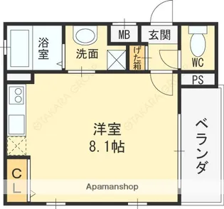 プラチナム本町【2階】の間取り