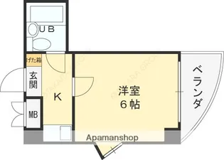 ロータリー門真【6階】の間取り