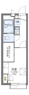 レオパレス森小路【1階】の間取り