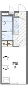 レオパレスノースヒル【204号室】の間取り