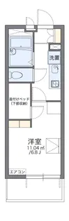レオパレスレヴェルベールV【1階】の間取り