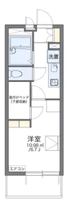 レオパレスレヴェルベールⅤ【4階】の間取り
