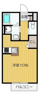 プランギ私部【201号室号室】の間取り