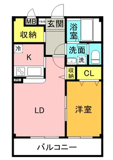アンプルールフェールオリゾン【3階】の間取り