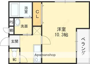 フジパレス守口Ⅲ番館【3階】の間取り