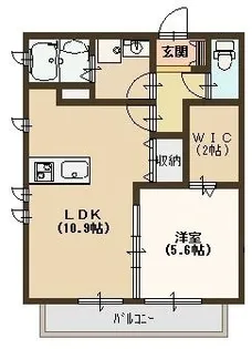 グラシューズ【203号室号室】の間取り