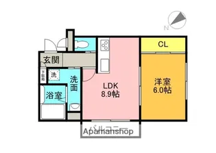 大阪府交野市星田8丁目【マンション】の間取り