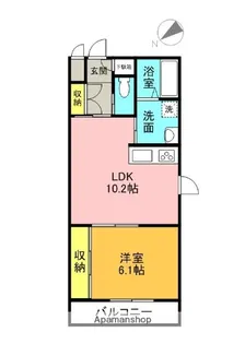大阪府交野市星田8丁目【マンション】の間取り