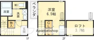 LA FONTE滝井【1階】の間取り