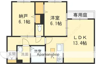 シャーメゾン フェリーク【102号室】の間取り