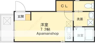 アクロス守口駅前アパートメント【2階】の間取り