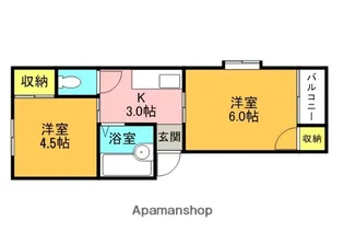レヂーナ萱島【3階】の間取り