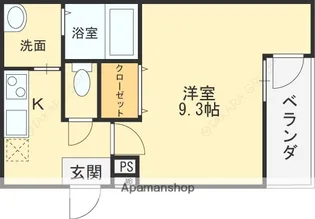 フジパレス松下町Ⅱ番館【3階】の間取り